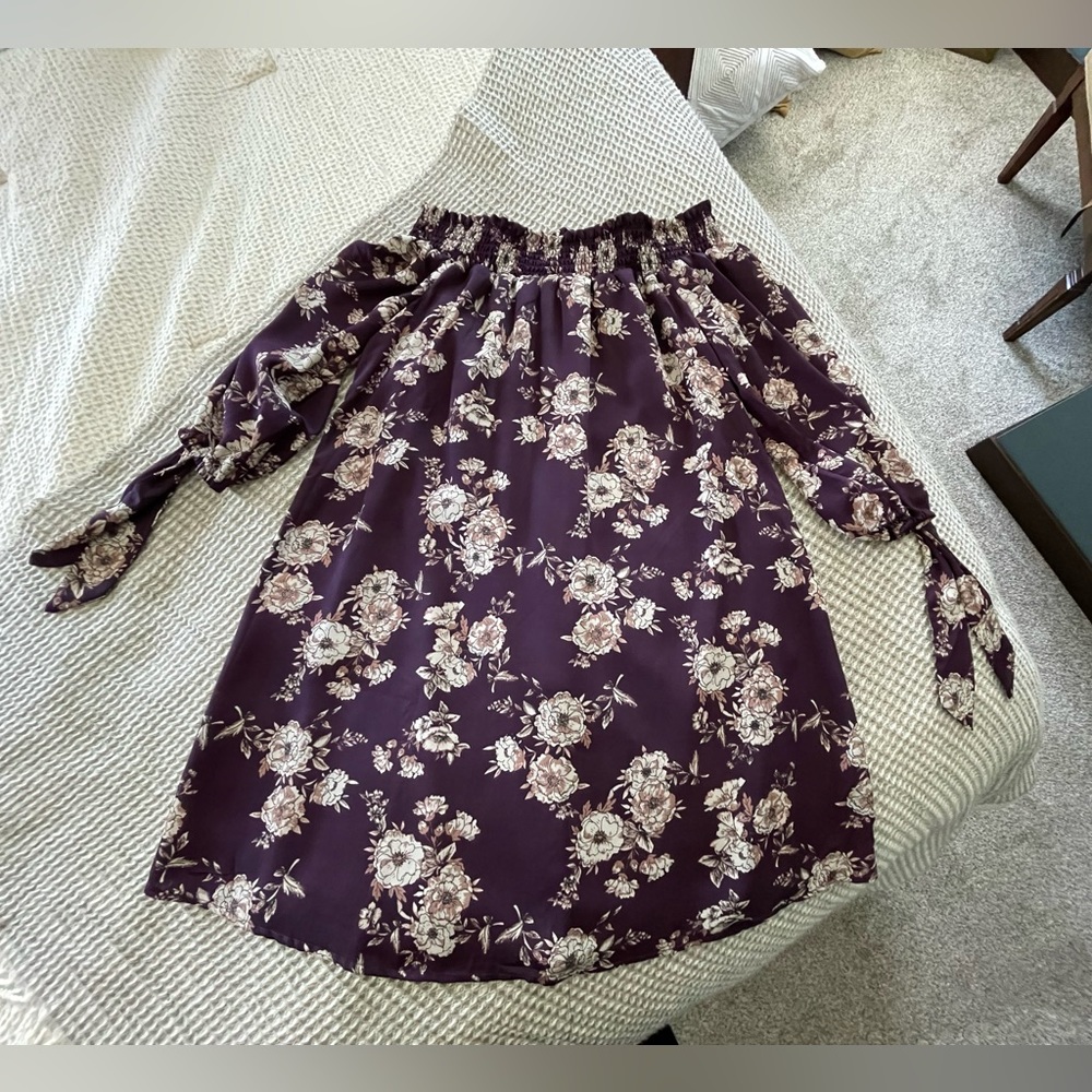 Off the Shoulder Floral Dress